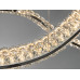 LED підвісна люстра 100Вт золото з пультом Diasha 581/1200CH