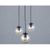 Люстра в стиле лофт Levistella 756PR150F-3 BK+CL (300)