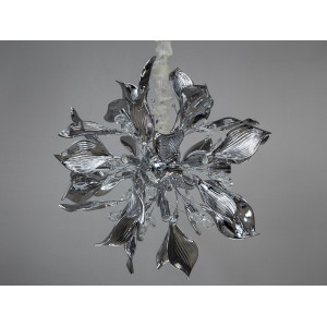 Високоякісна люстра з керамічними елементами, 9 ламп, хром Diasha 7229-12PHR