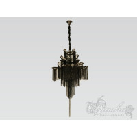 Люстра лофт в зал черная на 8 ламп Diasha L25D14/8