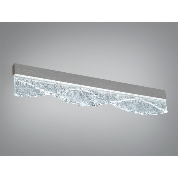 Настінний LED бра-планка чорна 11 Вт скло Diasha 8057/400GD