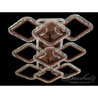 Потолочная светодиодная люстра квадраты с пультом и ночником Diasha QX2516/3+3+3S CF LED 3color dimmer 