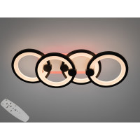 ЛЕД люстра кільця з пультом, дімером, підсвічуванням, 65W, біла Diasha H8022/2+2BKLED3colordimmer ЛЕД люстра кільця з пультом, дімером, підсвічуванням, 65W, біла Diasha H8022/2+2BKLED3colordimmer