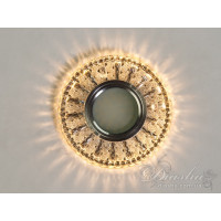 Точковий світильник з LED підсвічуванням прозоре скло 3Вт Diasha 7809WH