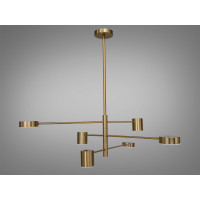 Сучасна світлодіодна люстра в кабінет, 30 Вт, бронзова люстра Diasha D302-6BR