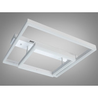 Стельова LED люстра 3 кільця 60Вт матовий хром Diasha 2547WHdimmer
