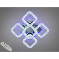 Світлодіодна люстра Diasha Серія Квадрати Хром 60W з пультом Diasha S2205/4+1HRLED3colordimmer