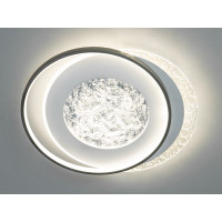 Світлодіодна стельова люстра чорна вставка 90 Вт Diasha 2570-A