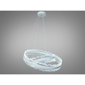 Люстра підвісна Diasha чорна кільця LED 140W Diasha D8751-600+400WH