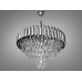 Підвісна кришталева люстра Серія 1013 хром чорний хром 11 ламп E14 Diasha 9001-600CH+PB