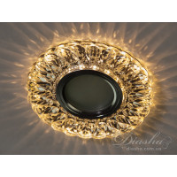 Точечный светильник врезной с лед подсветкой Diasha 7758WH 