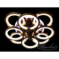 Люстры светодиодные Diasha 8022/4+4BHR LED 3color dimmer  