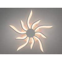 Стельова led люстра кільця з пультом, диммером, підсвіткою, 40W, біла Diasha 2480/5+5WHLED3colordimmer