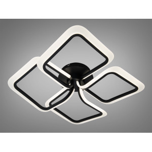 Люстра стельова світлодіодна чорна 65 Вт Diasha WG5146/4BK