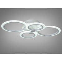 Світлодіодна люстра Diasha 8022 біла 55Вт 4 кільця Diasha A8022/4WH