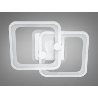 Світлодіодна люстра з смарт світильник з пультом, димером, 55W, чорна Diasha 8208/2WHLED3colordimmer