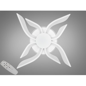 Стельова led люстра кільця з пультом, диммером, підсвіткою, 40W, біла Diasha 2481/4+4WHLED3colordimmer