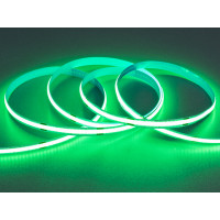 COB LED стрічка 24В, 320 діодів на метр, 8мм, зелений Diasha P24-COB-320-GREEN-20-8