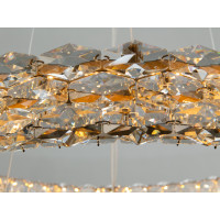 Кришталева світлодіодна люстра-підвіс, 70W Diasha 7895/800+600+400S-gold