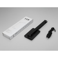 Сенсорна лед настільна нічна лампа з usb зарядкою, димером, таймером Diasha A5502PBKwirelesscharge