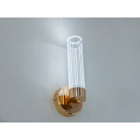 Гармонійне світлодіодне бра в спальню, колір золото, 8W Diasha Q2/1GD