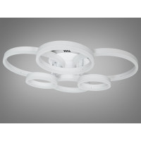 Світлодіодна стельова люстра чорна 120W чотири квадратні плафони Diasha 2543WHdimmer