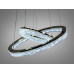 Підвісна люстра LED три кільця золото 125 Вт Diasha 1712/500+300G