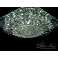 Гармонійно збалансований, солідний кришталевий точковий світильник Diasha 18104WH-B15W