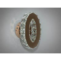 Красивий настінний кришталевий LED світильник, 6W, золото Diasha 9604G