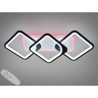 Світлодіодна люстра квадрати з пультом, дімером, підсвічуванням, 75W Diasha 8060/2+1BKLED3colordimmer Світлодіодна люстра квадрати з пультом, дімером, підсвічуванням, 75W Diasha 8060/2+1BKLED3colordimmer