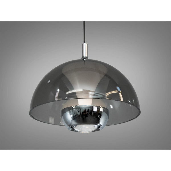 LED підвіс Diasha чорний хром димчасте скло 7 Вт Diasha QY-H1205CH+GY