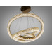 Кришталева світлодіодна люстра-підвіс, 60W Diasha MD6027/800+600+400S-gold