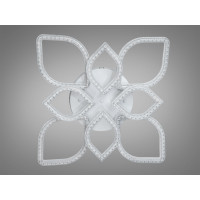 Стельова світлодіодна люстра біла 140 Вт Diasha MX4773/4+4WH