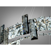 Підвісна люстра LED три кільця золото 125 Вт Diasha 7967/600+400CH