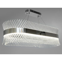 Кришталева красуня, світлодіодна люстра витягнутої форми, 75 Вт Diasha 7002/800x300CH