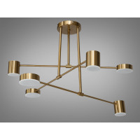 Бронзова світлодіодна люстра лофт, 30W Diasha D801-6BR