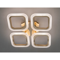 Світлодіодна пристельова люстра з регулюванням яскравості, 40W, золото Diasha AS8060/4G