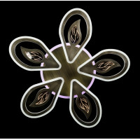 Люстра в зал светодиодная современная Splendid-Ray 286178/5+1 LED (BRUSH BRASS) 