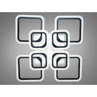 Светодиодная люстра в спальню Diasha A8060/4+4BKLED3colordimmer