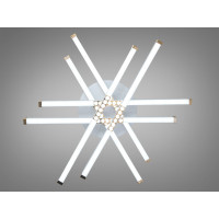 Світлодіодна люстра Diasha біла 48W димер пульт Diasha 2531WH+WHdimmer