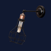 Настенные светильники бра черного цвета Levistella 756WPR1618F3-1 BK