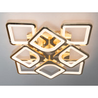 Світлодіодна люстра Diasha Серія 8060 золото 115Вт з пультом димер Diasha S8060/4+4G