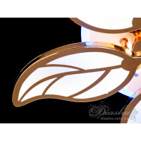 Світлодіодна люстра смарт світильник з пультом dimmer, 105W, золото Diasha 8028/6GLED3colordimmer