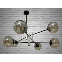 Люстра лофт молекула на 6 ламп Diasha 1098-6+D