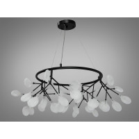 Декоративная люстра в зал 36 лампочки, чорна Diasha Y887-36ABK