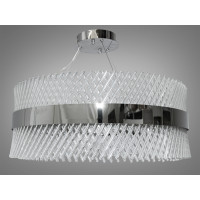 Незрівнянна підвісна кришталева світлодіодна люстра в зал, 70 Вт Diasha 7002/600CH