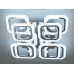 Светодиодная люстра Diasha HAS8060/4+4HR LED 3color dimmer