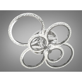 Стельова лед люстра з пультом, диммером, підсвічуванням, 125W, хром Diasha A8180/6HRLED3colordimmer