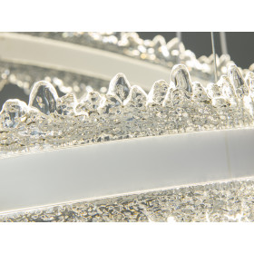 Люстра підвісна Diasha чорна кільця LED 140W Diasha D8751-600+400WH
