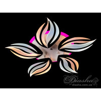 Люстры светодиодные с пультом управления Diasha 8092/5BK LED 3color dimmer